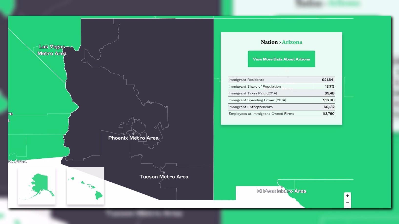 Map shows economic impacts of immigrants in Arizona